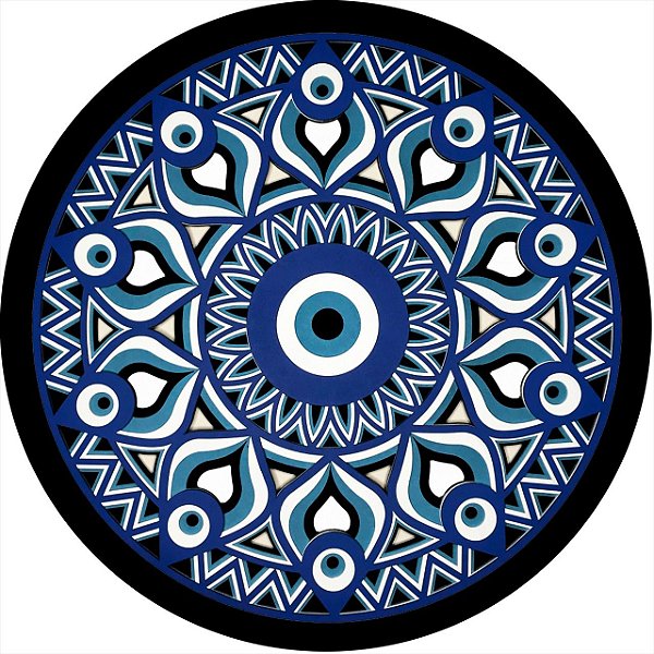 Capa de Estepe Personalizada para Ecosport Crossfox Aircross Mandala Olho Grego