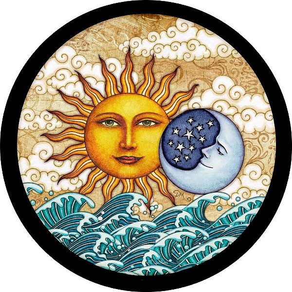 Capa Personalizada para Estepe Ecosport Crossfox Sol e Lua