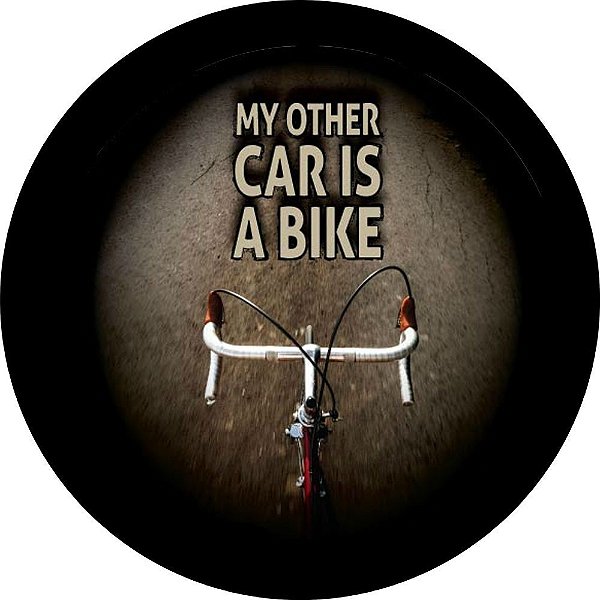 Capa de Estepe Personalizada para Ecosport Crossfox My Other Car is a Bike