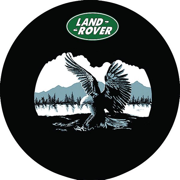 Capa Personalizada para Estepe Pneu Exclusiva Land Rover Defender Águia