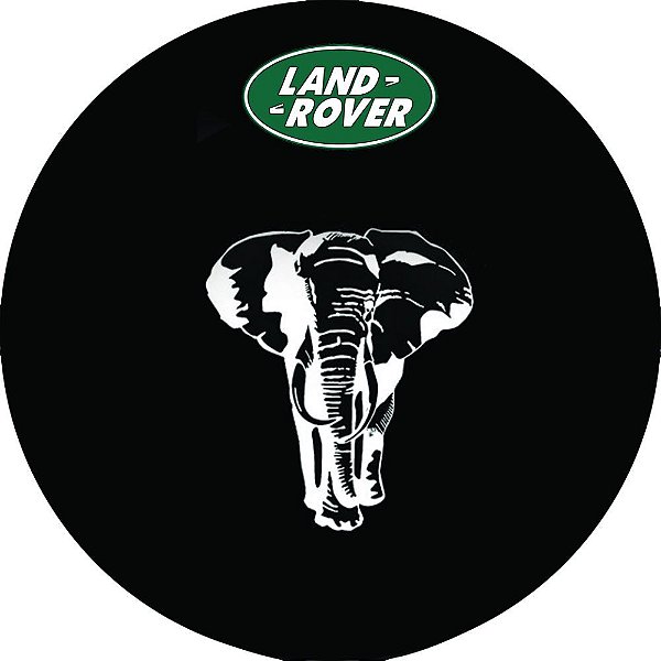 Capa Personalizada para Estepe Pneu Exclusiva Land Rover Defender Elefante