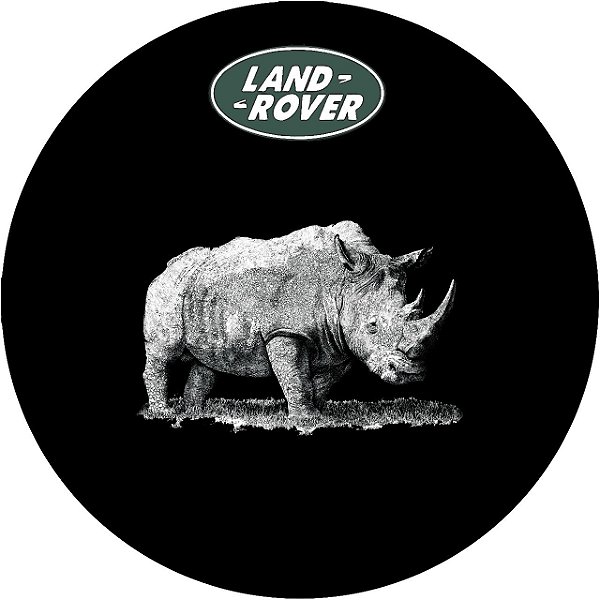 Capa de Estepe Personalizada Lorben Exclusiva Land Rover Defender Rinoceronte