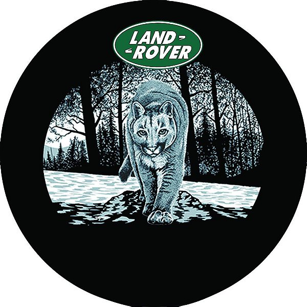 Capa Personalizada para Estepe Pneu Exclusiva Land Rover Defender Leão da Montanha
