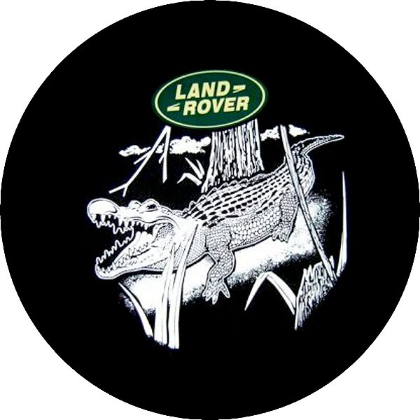 Capa Personalizada para Estepe Pneu Exclusiva Land Rover Defender Jacaré