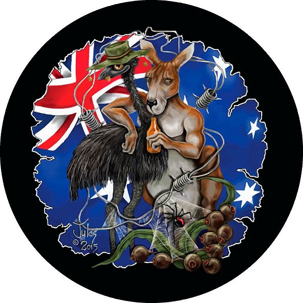 Capa Personalizada para Estepe Ecosport Crossfox Estampa Austrália Animais