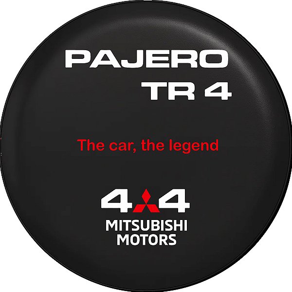 Capa de Estepe Personalizada Lorben Pneu aro 17 Exclusiva para Pajero TR4 4WD