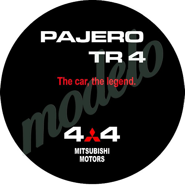 Capa de Estepe Personalizada Lorben Pneu aro 17 Exclusiva para Pajero TR4 4WD