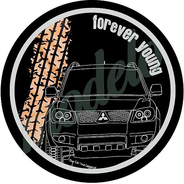 Capa de Estepe Personalizada Lorben Pneu aro 17 Exclusiva para Pajero TR4 4WD