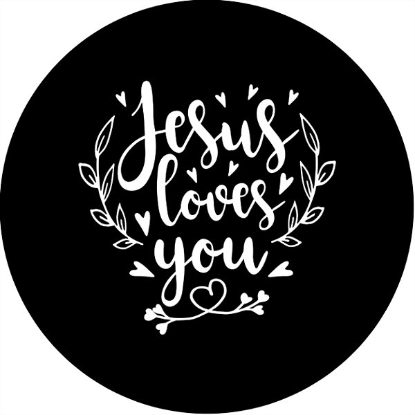 Capa de Estepe Personalizada para Ecosport Crossfox Jesus Loves You