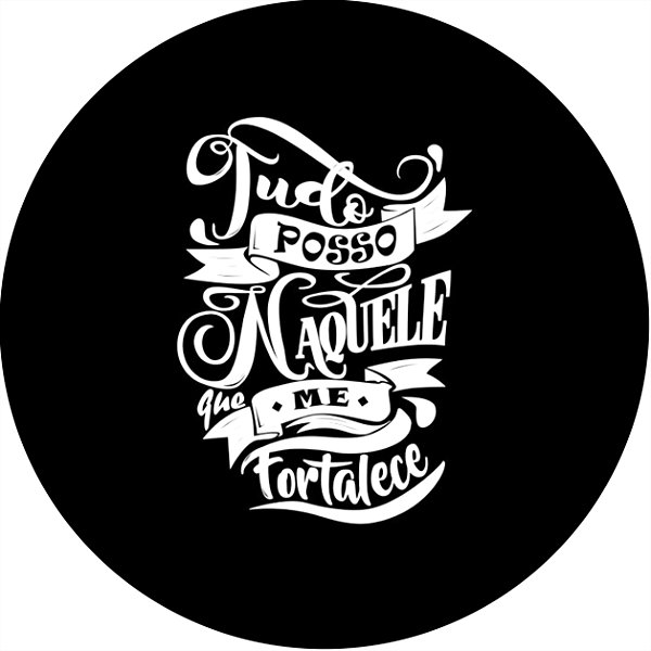 Capa de Estepe Personalizada para Ecosport Crossfox Tudo Posso Naquele que me Fortalece