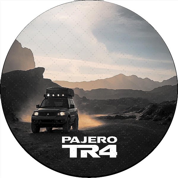 Capa de Estepe Personalizada Pneu aro 17 Exclusiva para Pajero TR4 4X4