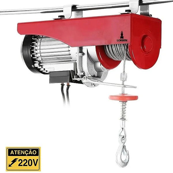Talha Elétrica Lorben Guincho Guindaste 650W Capacidade 150kg a 300kg