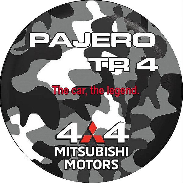 Capa de Estepe Personalizada Pneu aro 17 Exclusiva para Pajero TR4