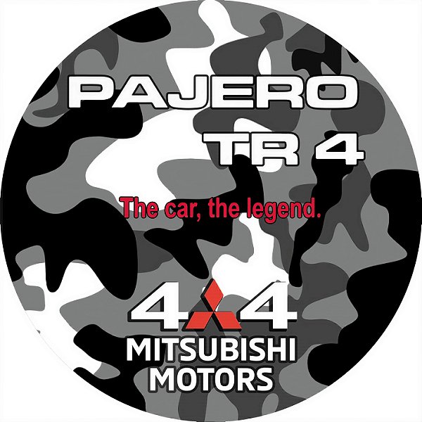 Capa de Estepe Personalizada Pneu aro 17 Exclusiva para Pajero TR4