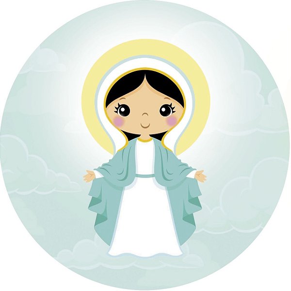 Capa de Estepe Personalizada para Ecosport Crossfox Religioso Desenho Nossa Senhora das Graças