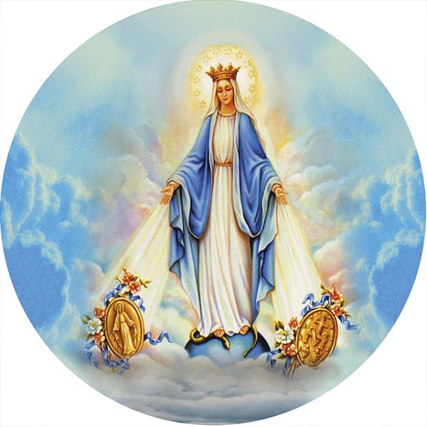 Capa de Estepe Personalizada para Ecosport Crossfox Religioso Nossa Senhora das Graças Medalha Milagrosa