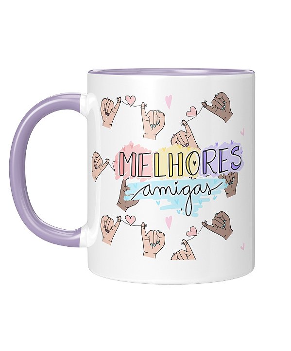 Caneca Personalizada | Amizade - Mais que amigas, irmãs| Porcelana 325ml