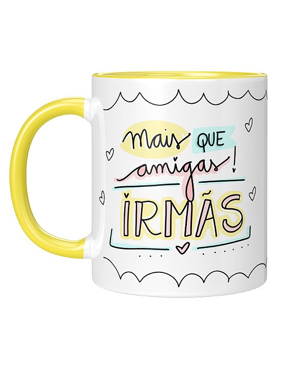 Caneca Personalizada | Amizade - Amigas forever | Porcelana 325ml