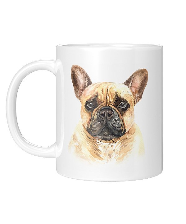 Caneca Personalizada | Buldogue | Porcelana 325ml