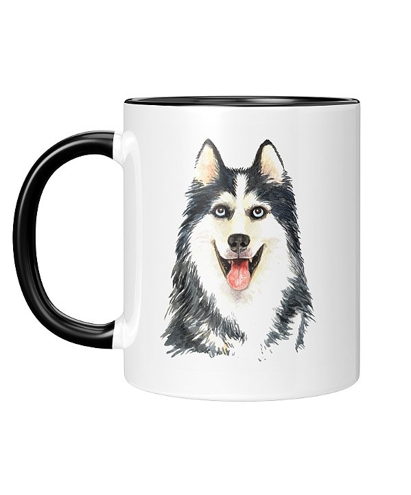 Caneca Personalizada | Husky Siberiano | Porcelana 325ml