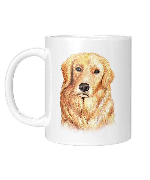 Caneca Personalizada | Golden Retriever| Porcelana 325ml