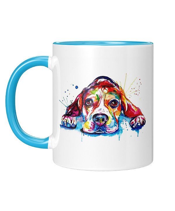 Caneca Personalizada | Beagle | Porcelana 325ml