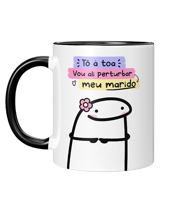 Caneca Personalizada | Flork, Tô à toa  | Porcelana 325ml