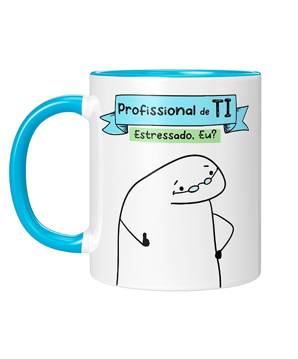 Caneca Personalizada | Profissão T.I - Flork | Porcelana 325ml