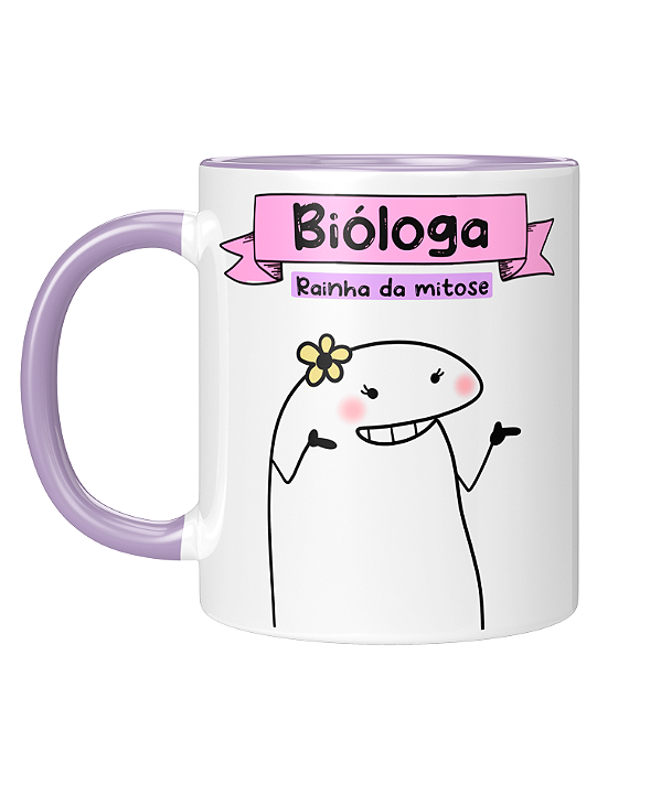 Caneca Personalizada | Profissão Bióloga - Flork | Porcelana 325ml