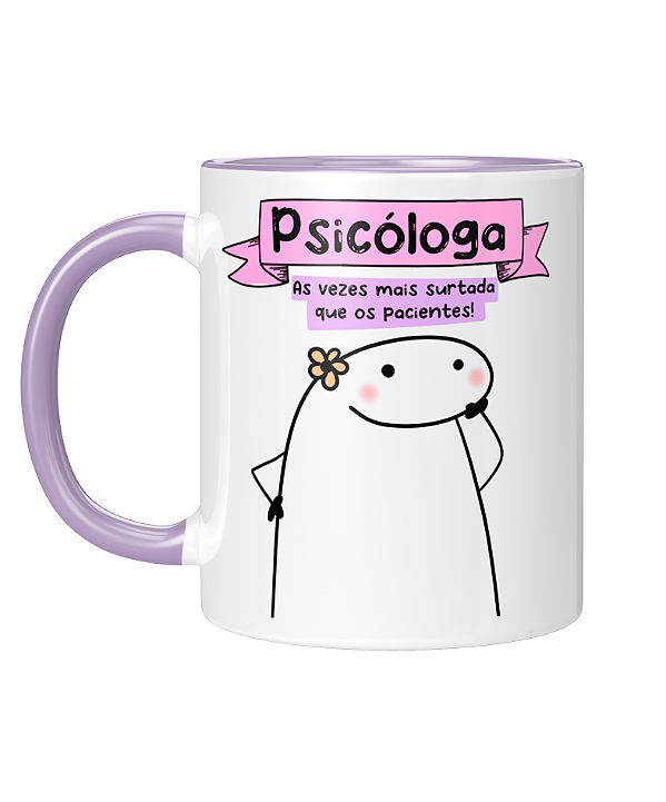 Caneca Personalizada | Profissão Psicóloga - Flork | Porcelana 325ml