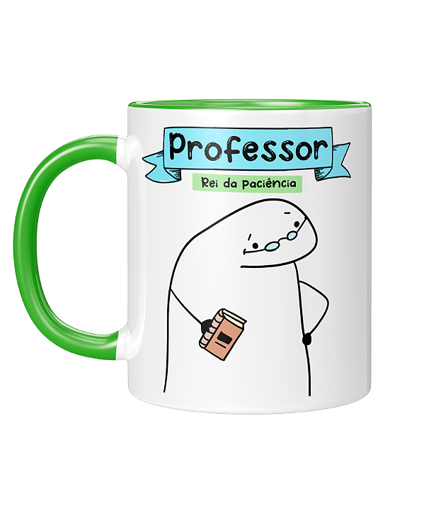 Caneca Personalizada | Profissão Professor - Flork | Porcelana 325ml