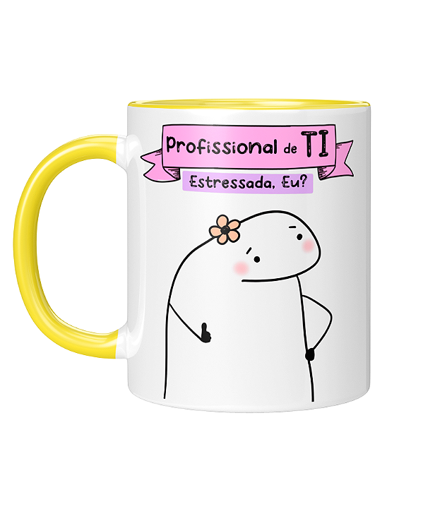 Caneca Personalizada | Profissão TI - Flork | Porcelana 325ml