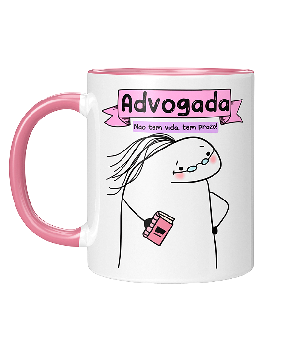 Caneca Personalizada | Profissão Advogada - Flork | Porcelana 325ml