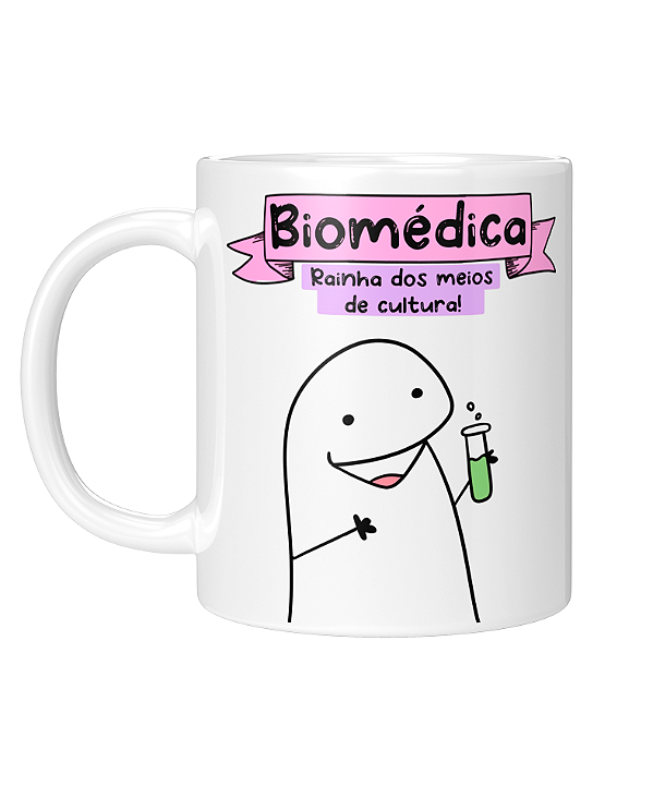 Caneca Personalizada | Profissão Biomédica - Flork | Porcelana 325ml