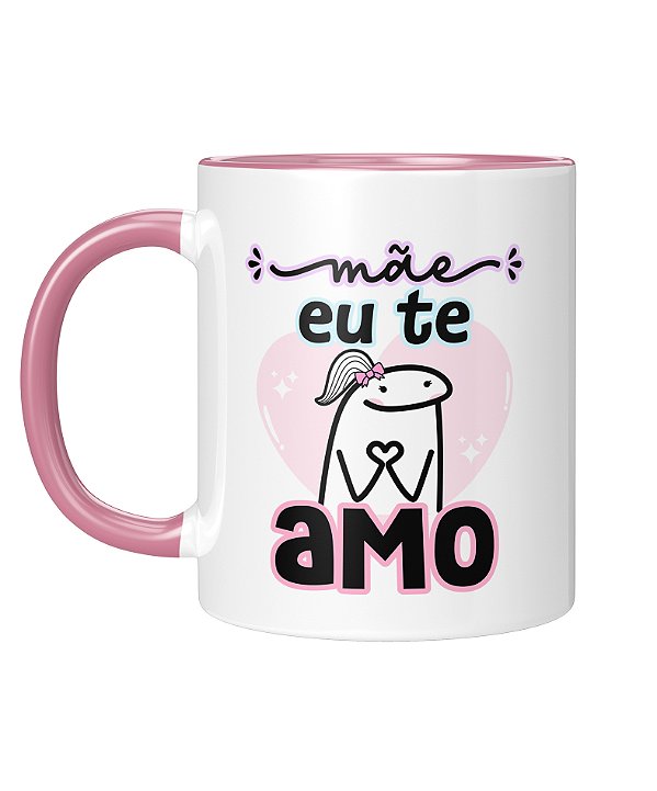 Caneca Personalizada | Dia das mães - Mãe, eu te amo | Porcelana 325ml