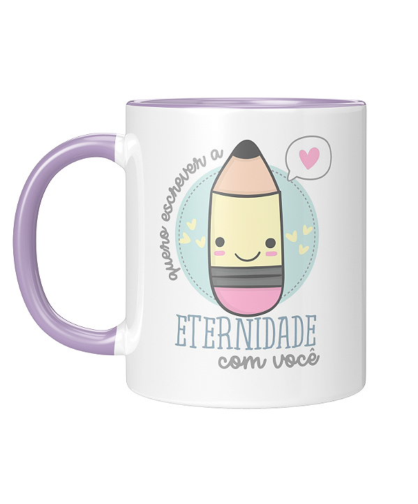 Caneca Personalizada | Dia dos namorados - Eternidade com você | Porcelana 325ml