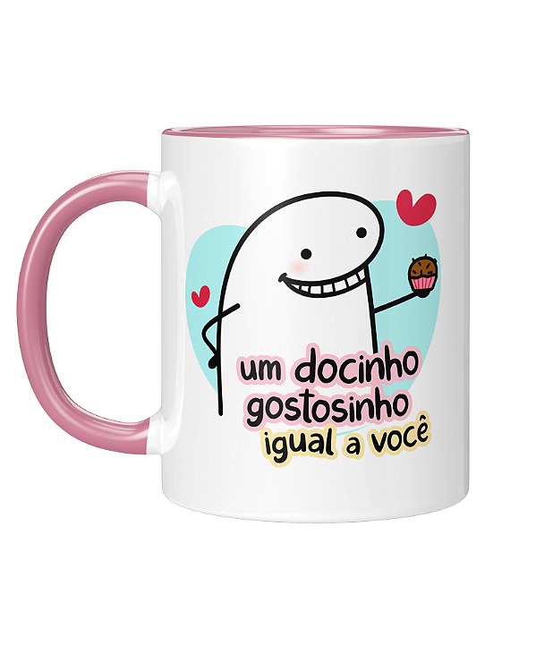 Caneca Personalizada | Um docinho gostosinho igual a você | Porcelana 325ml