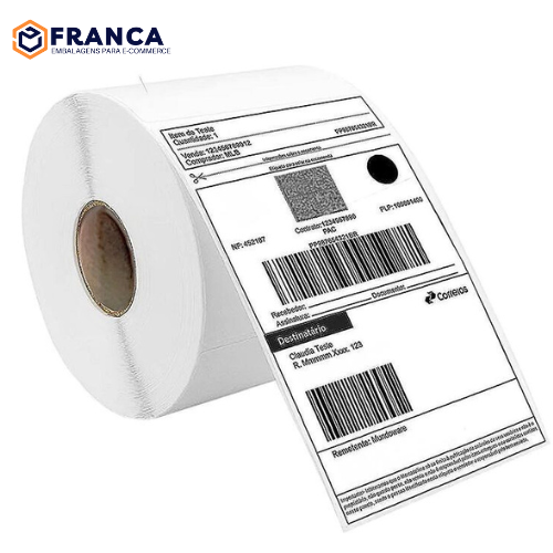Rolo de Etiqueta 100x150 Couché E-commerce