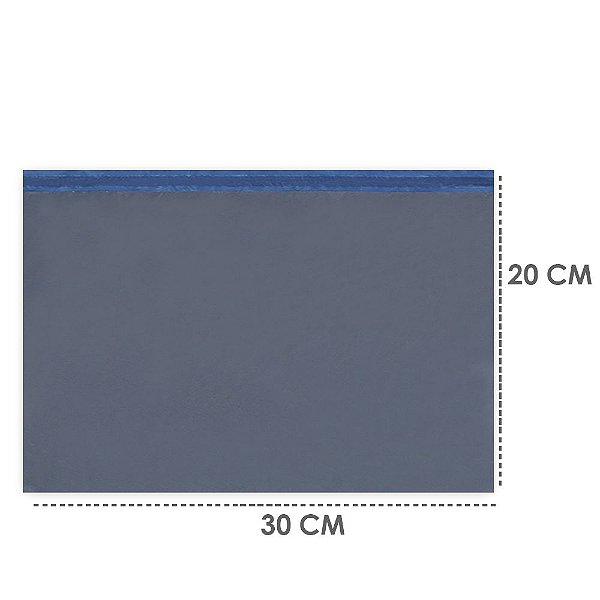 Envelope de Segurança ECO Cinza Reciclado Com Hot Melt - 30 x 20 CM