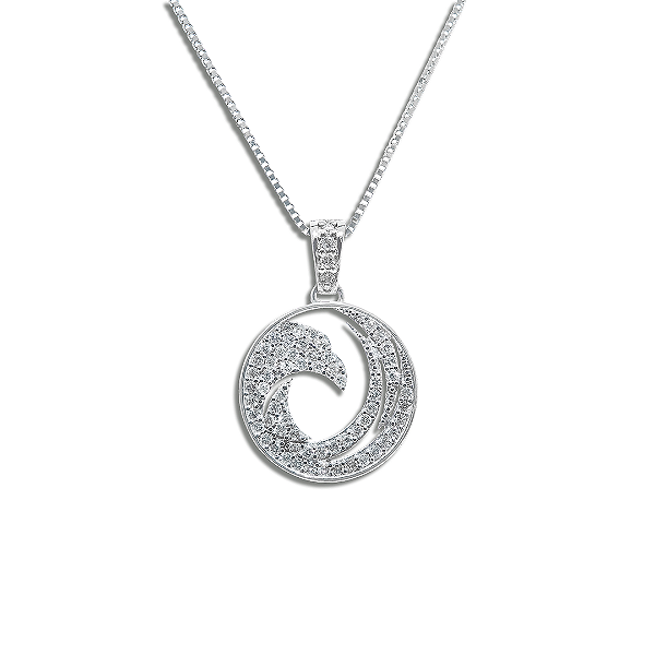 TSMITH Colar Fênix com 70 Diamantes | Ouro Branco 18k
