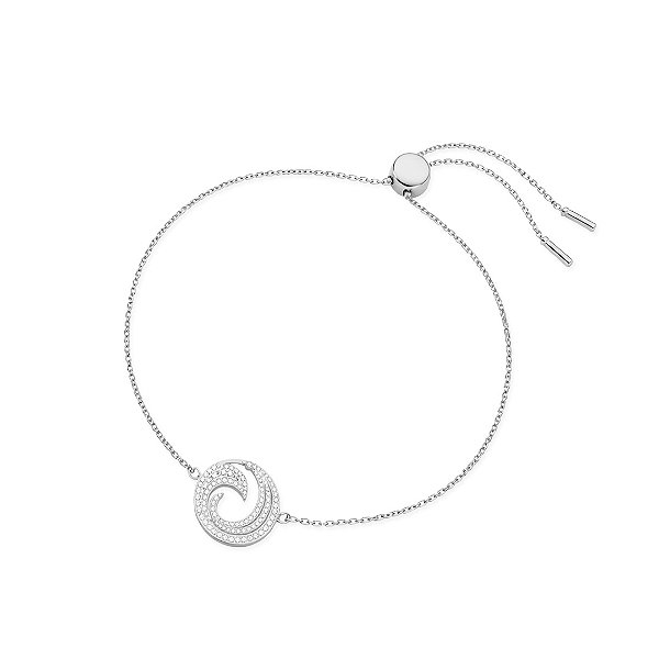 TSMITH Pulseira Gravata Fênix com 102 Diamantes | Ouro Branco 18k