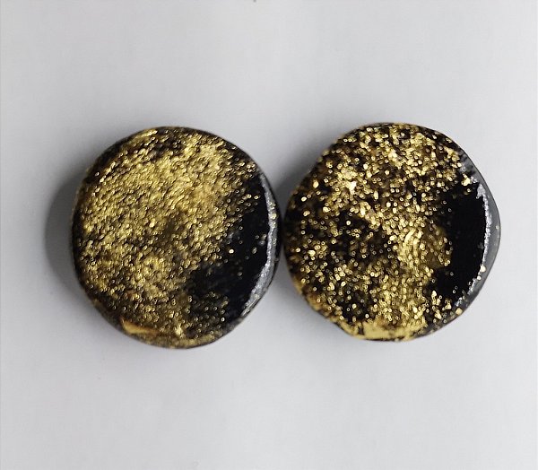 Brincos Noite Dourada - Redondo