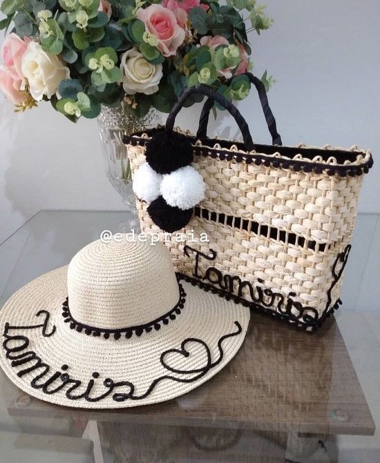 Kit Bolsa M e Chapéu Personalizados