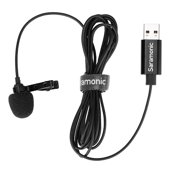 SR-ULM10 | Microfone Lapela USB para computador PC & MAC