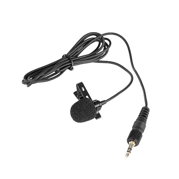 SR-UM10-M1 | Microfone de Lapela com rosca de travamento P2 - (3,5mm) para transmissores UWMIC