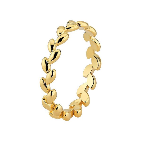 Anel Ramo - Banho de Ouro 18k