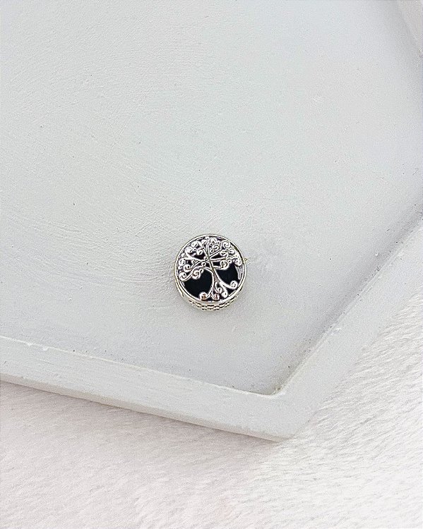 Berloque Árvore da Vida Redondo Separador 1,1cm - Prata 925