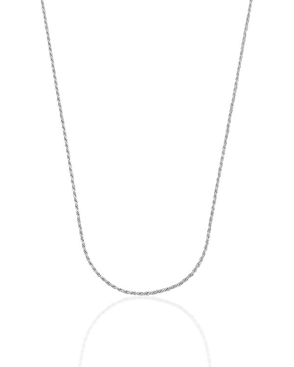 Colar Cordão Baiano 1,5mm x 45cm - Prata 925