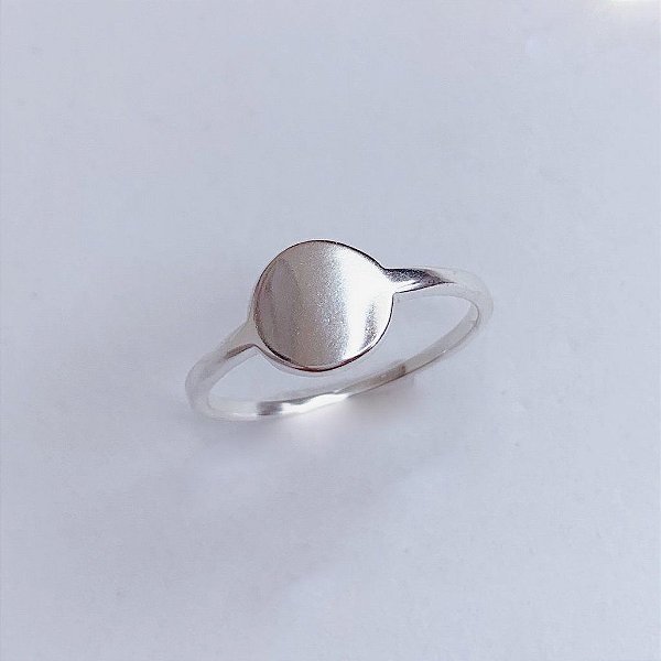Anel Circulo Liso - Prata 925