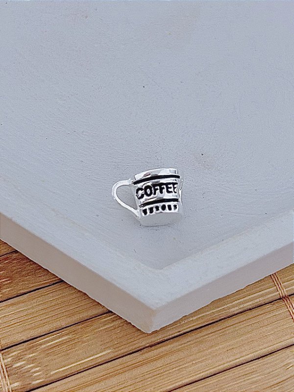 Berloque Xícara de Café Separador - Prata 925
